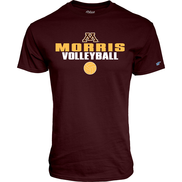 Blue 84 University of Minnesota Morris Volleyball TShirt University of Minnesota Bookstores